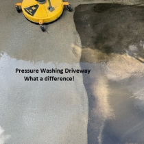 Pressure Washing Driveway