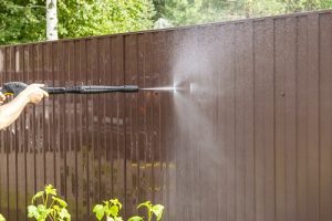 fence pressure washing